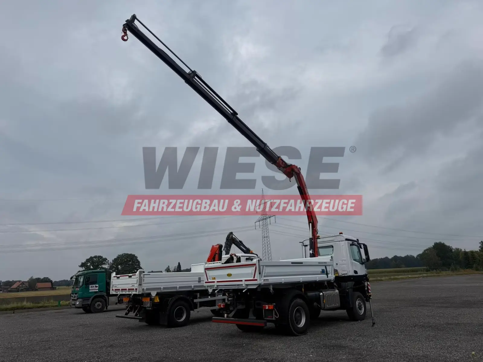 Mercedes-Benz Arocs 1835 4x4 Allrad Fassi F135 Kran Kipper
