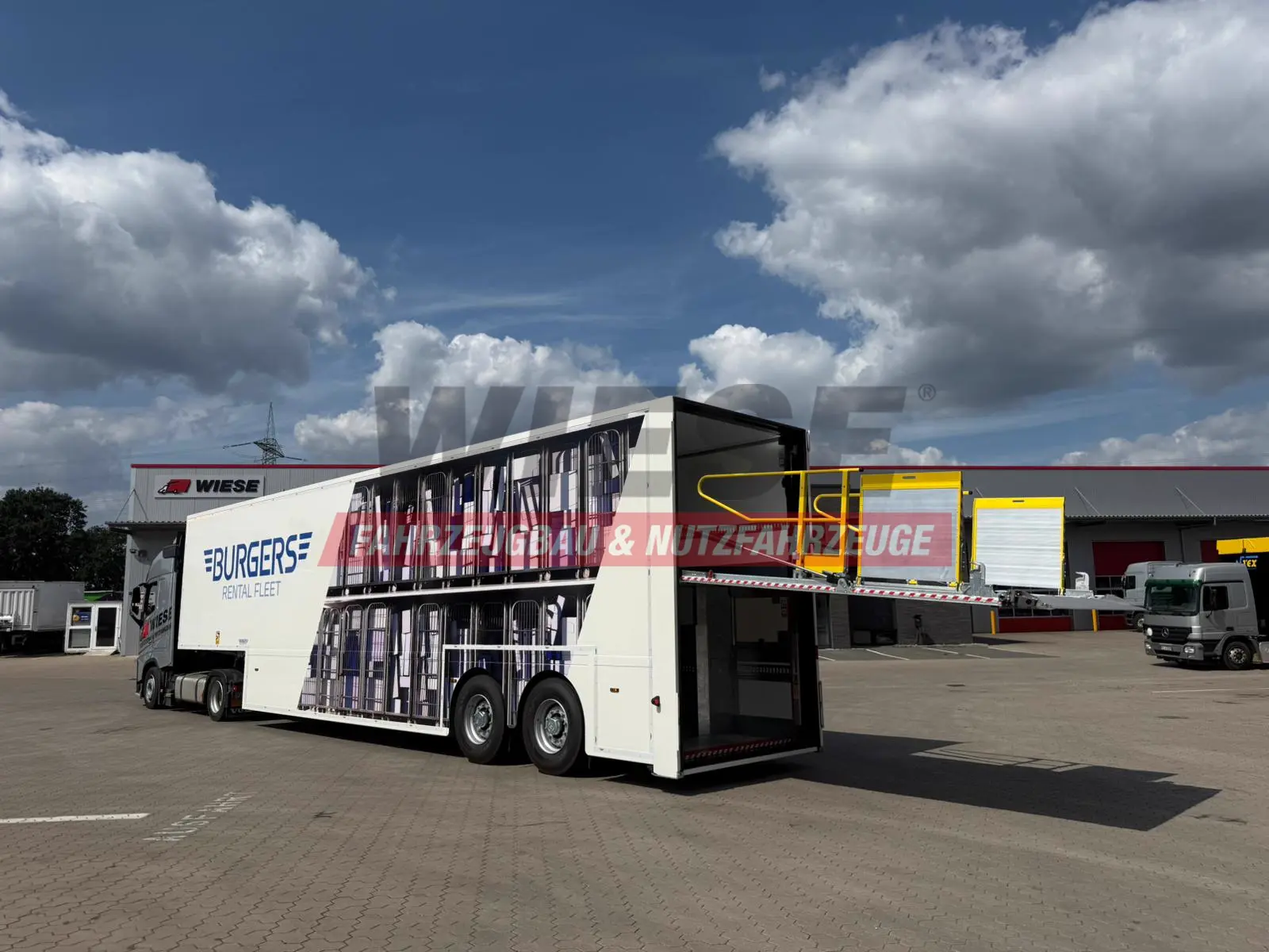 Wiese Doppelstock Trailer 60% mehr Ladefläche