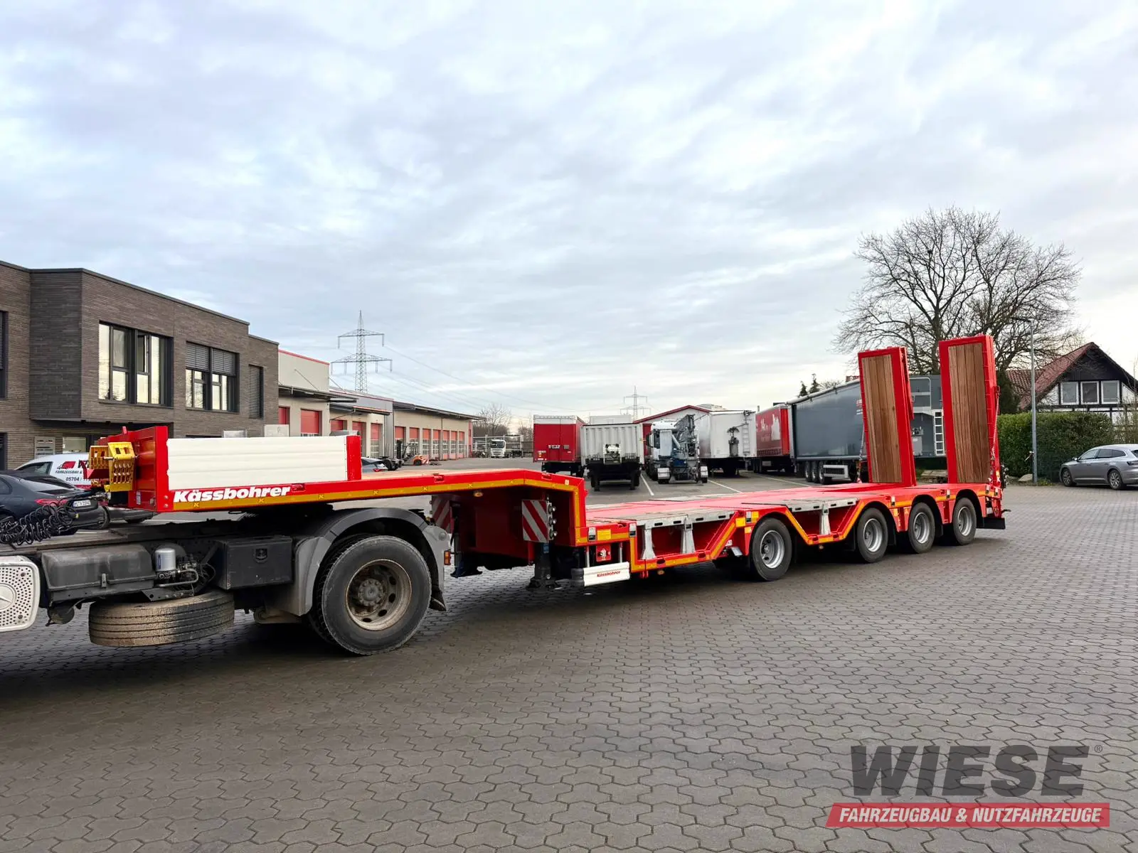 Kässbohrer K.SLA R 4 / 2N 18/40 Tieflader Radmulden tele