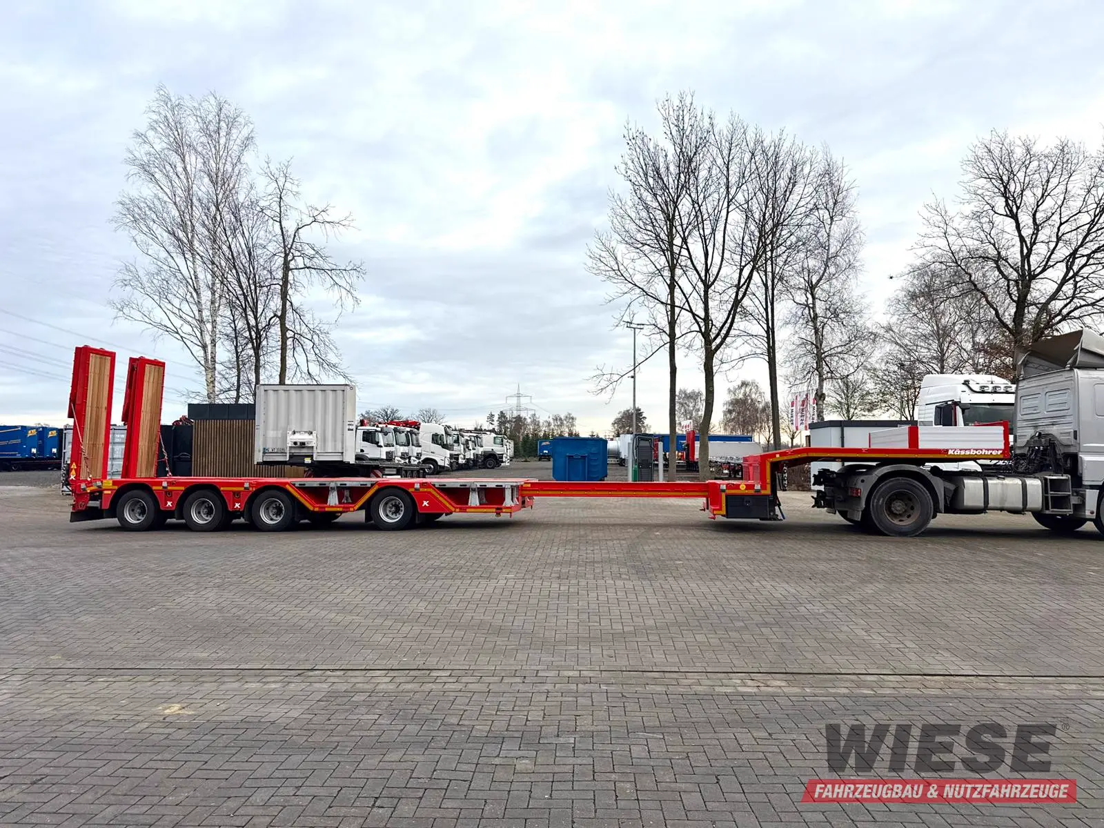 Kässbohrer K.SLA R 4 / 2N 18/40 Tieflader Radmulden tele