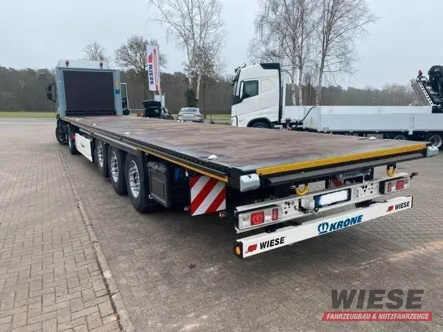Krone Plattform-Sattelauflieger mit Rungen von Wiese Fahrzeugmarkt in Petershagen kaufen ab 30900.00€