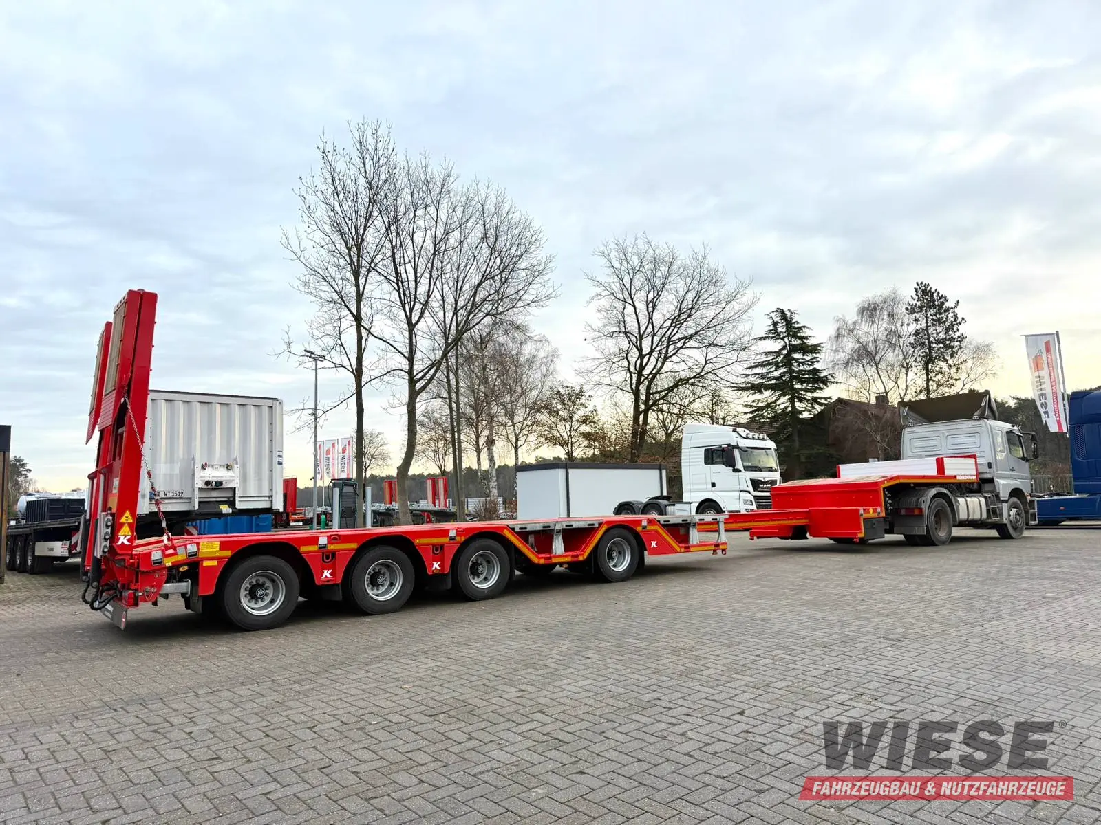 Kässbohrer K.SLA R 4 / 2N 18/40 Tieflader Radmulden tele