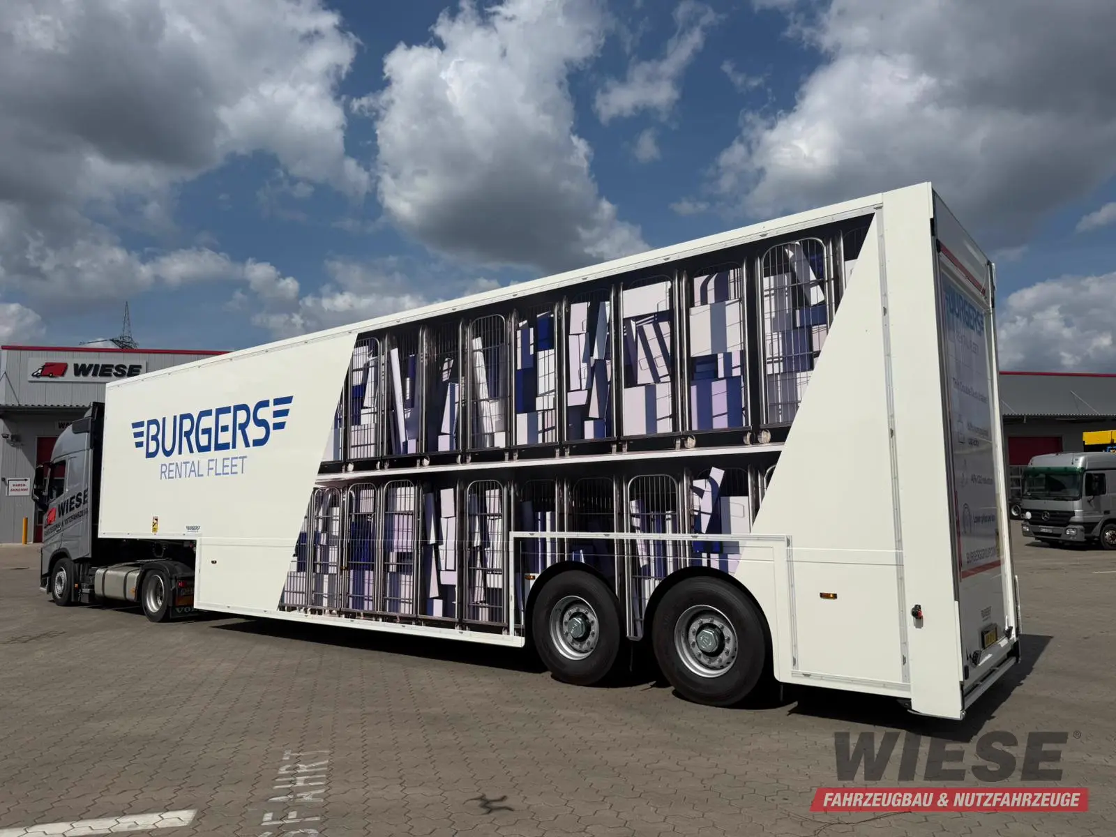 Wiese Doppelstock Trailer 60% mehr Ladefläche