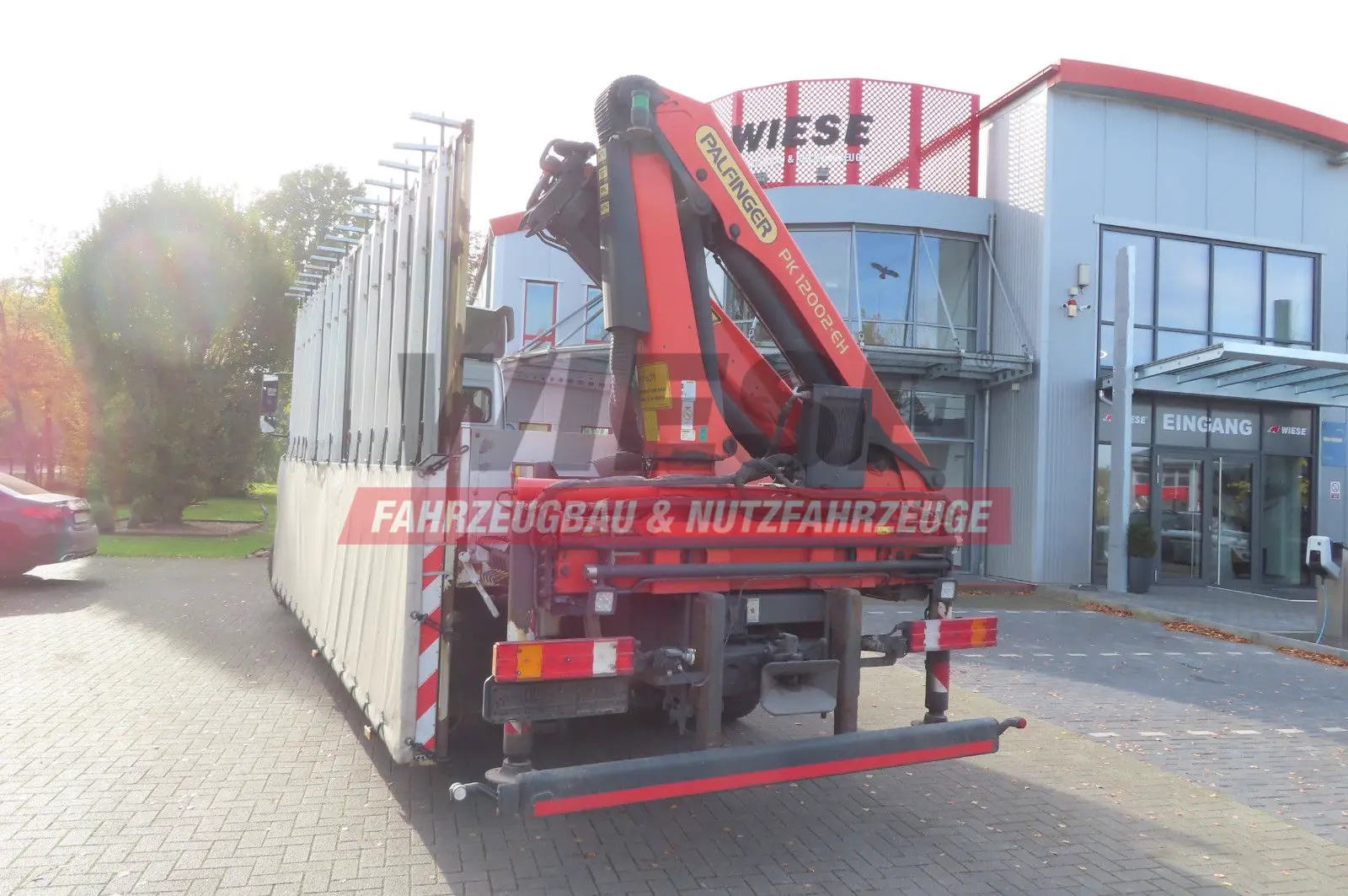 Mercedes-Benz Axor  1833 L - Glastransporter Kran Palfinger