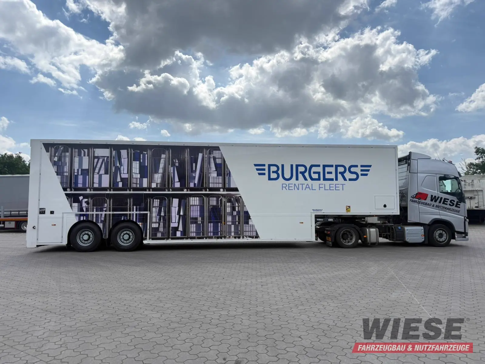 Wiese Doppelstock Trailer 60% mehr Ladefläche