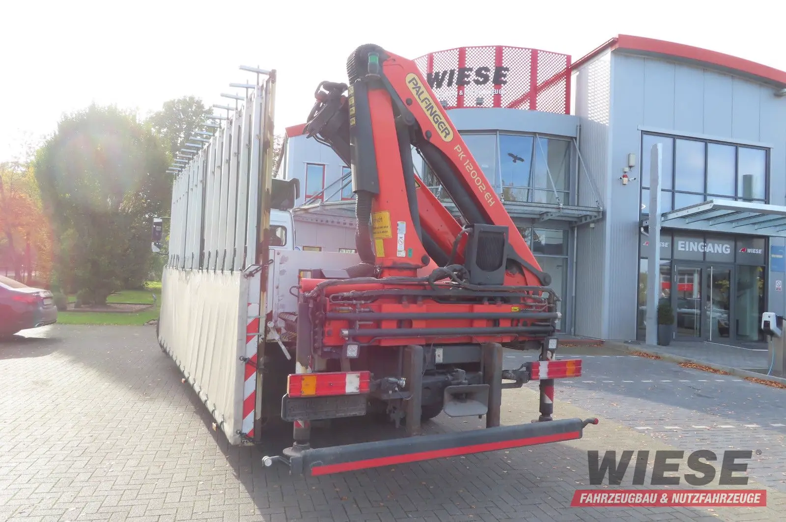 Mercedes-Benz Axor  1833 L - Glastransporter Kran Palfinger