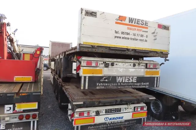 Krone Stahlmattenauflieger mit Bordwände