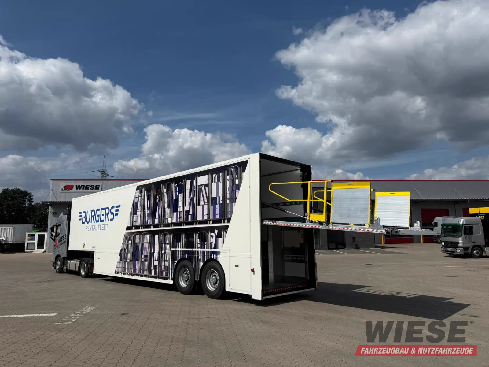 Wiese Doppelstock Trailer 60% mehr Ladefläche