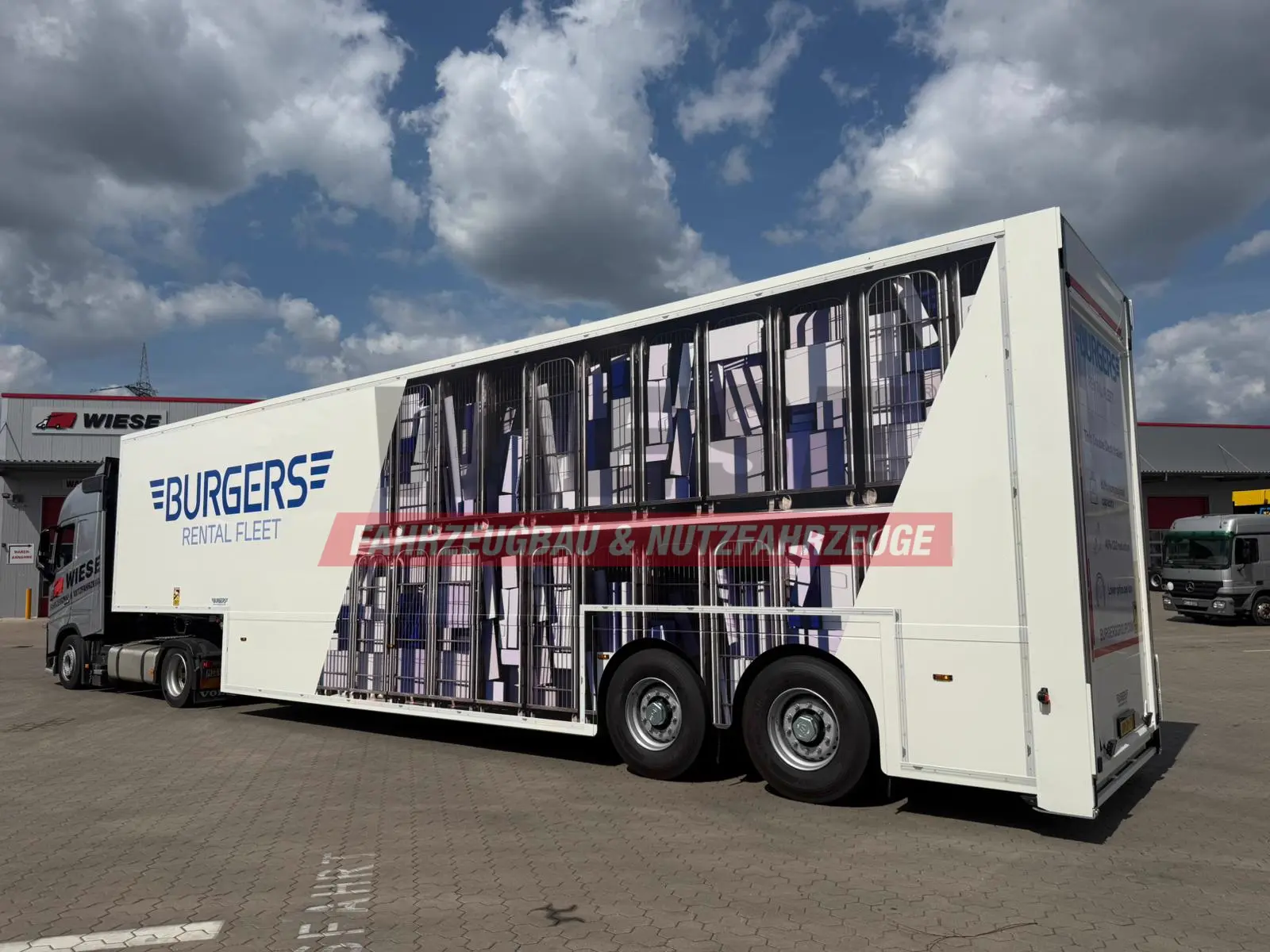 Wiese Doppelstock Trailer 60% mehr Ladefläche