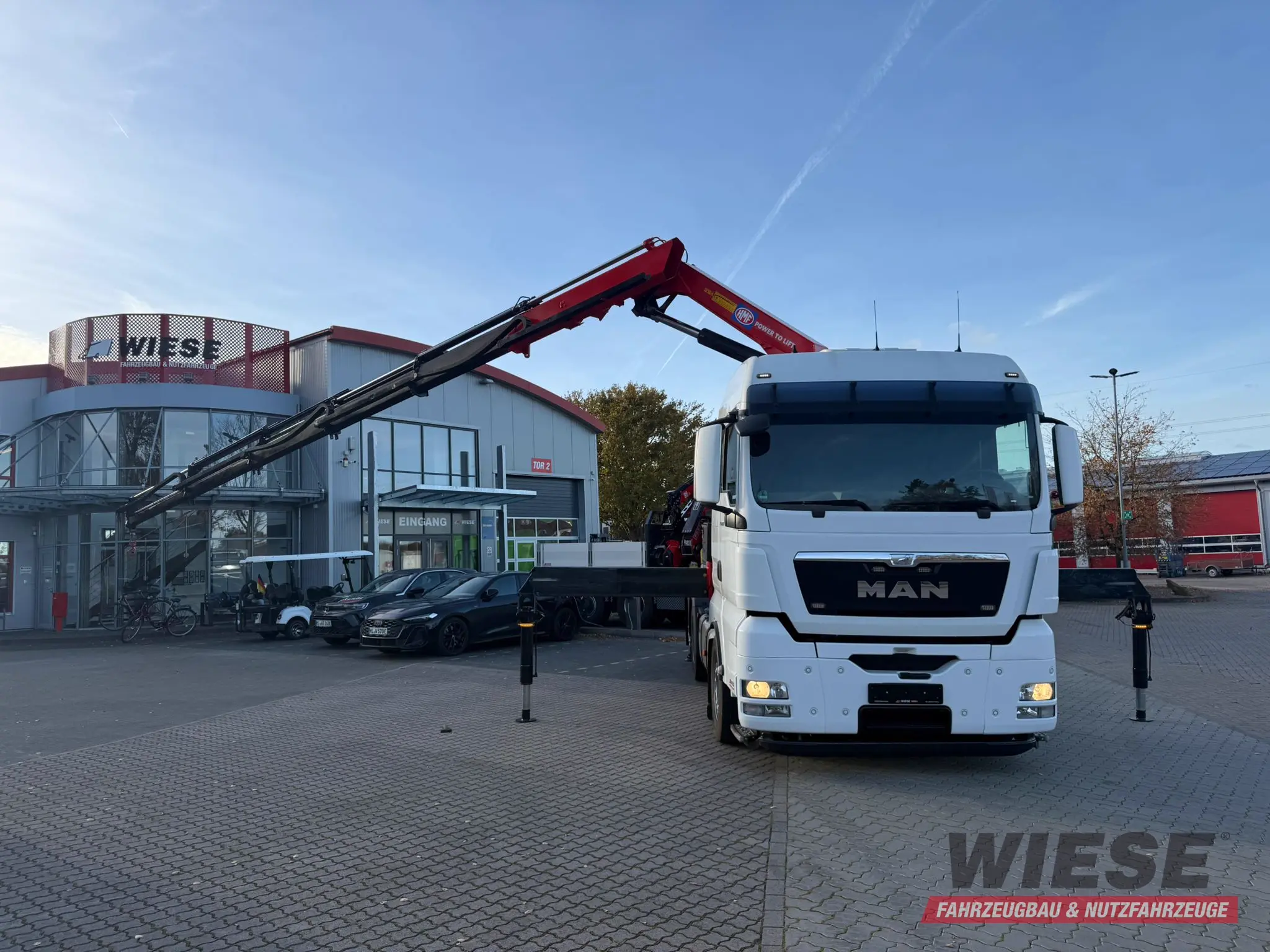 MAN TGX 26.440 6x2 mit HMF 3000-5 Kran TÜV NEU