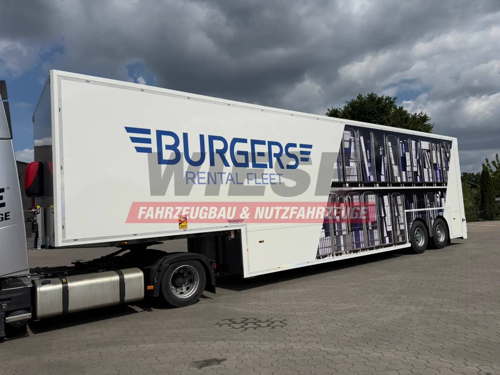 Wiese Doppelstock Trailer 60% mehr Ladefläche