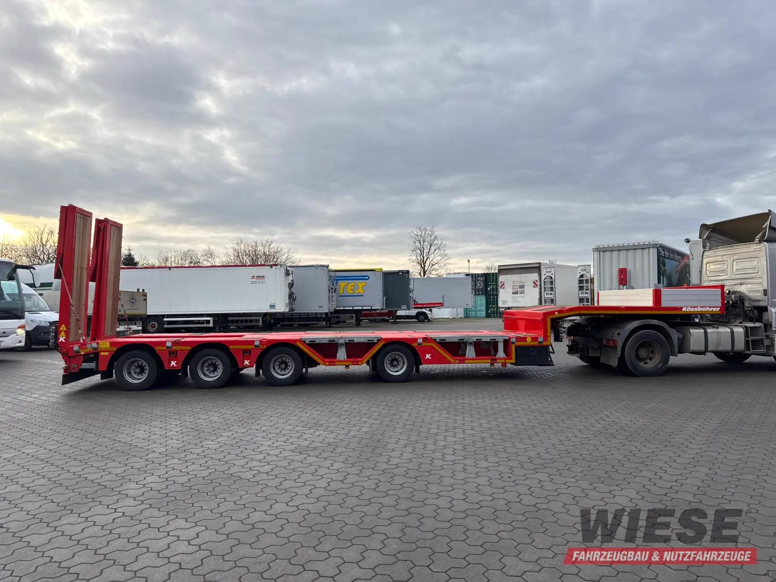 Kässbohrer K.SLA R 4 / 2N 18/40 Tieflader Radmulden tele