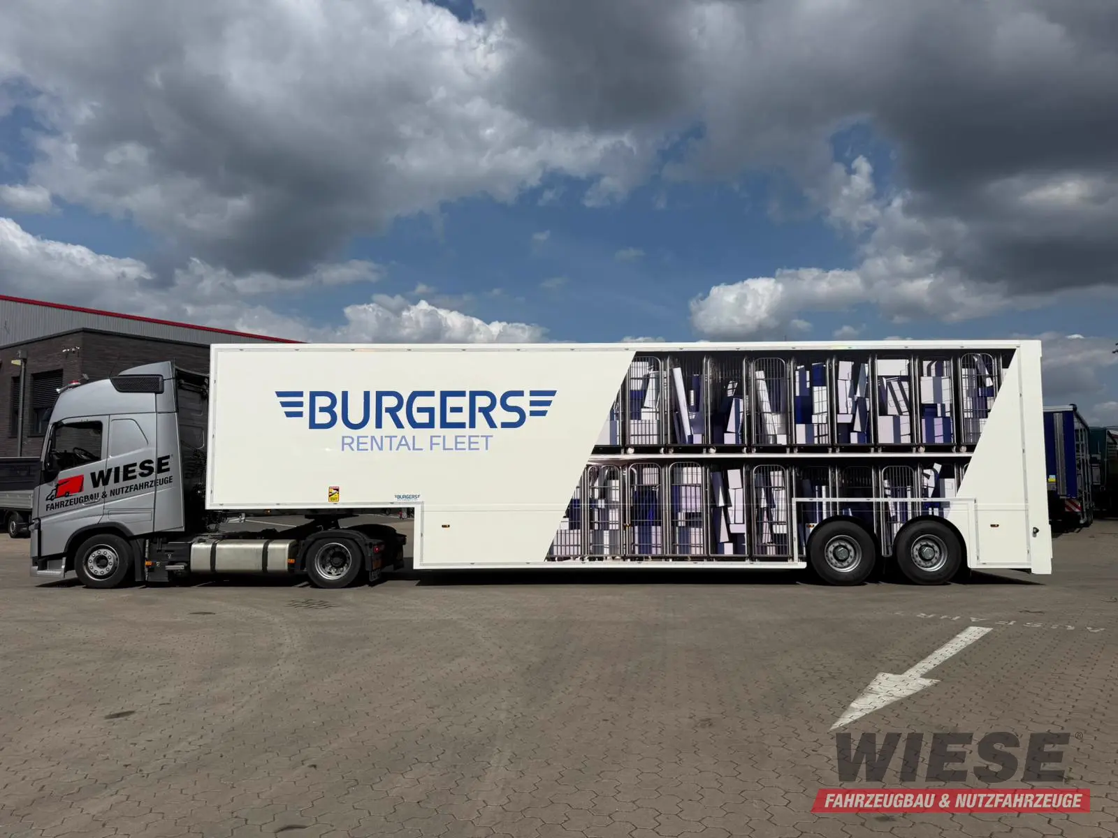 Wiese Doppelstock Trailer 60% mehr Ladefläche