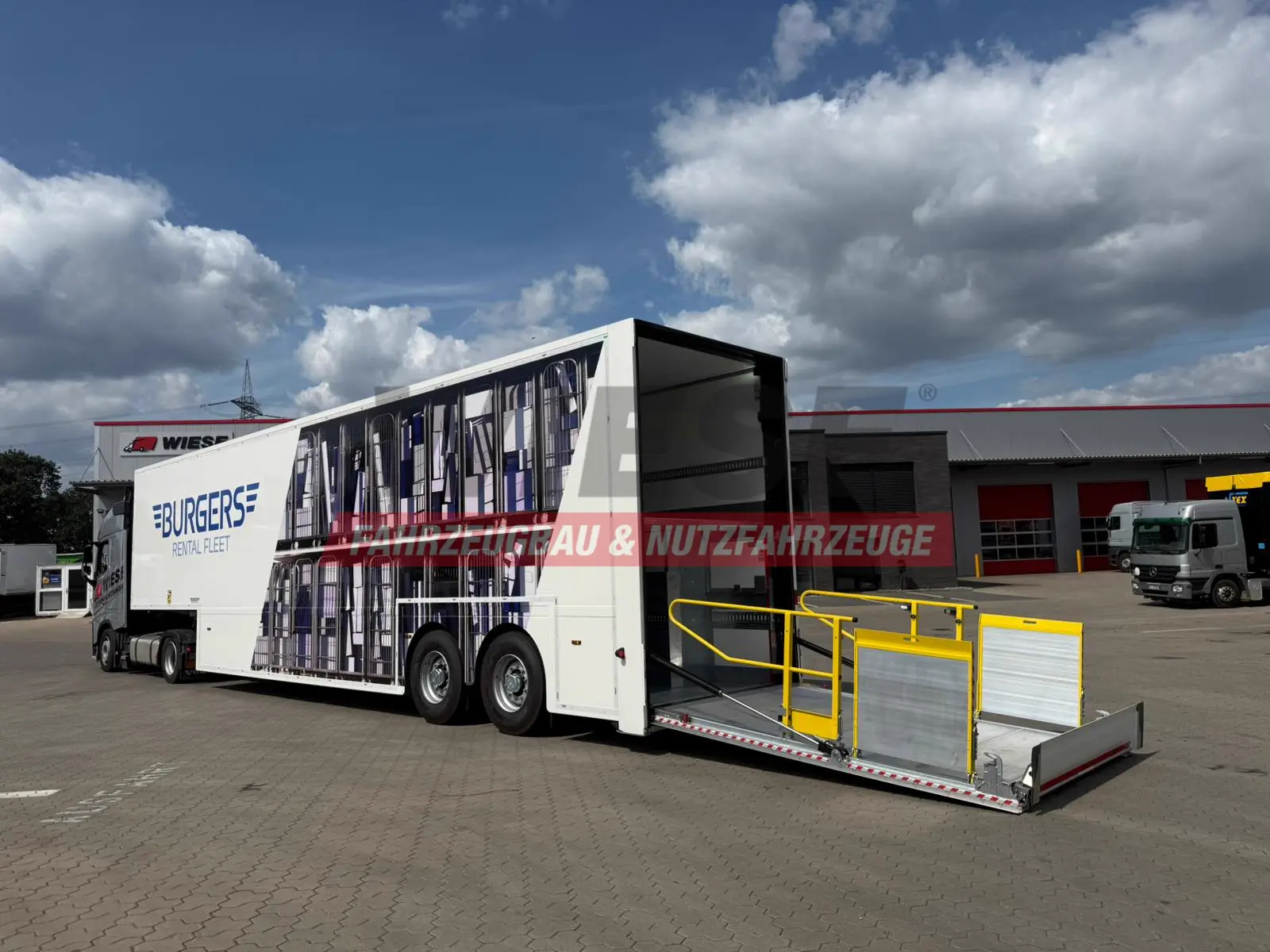 Wiese Doppelstock Trailer 60% mehr Ladefläche