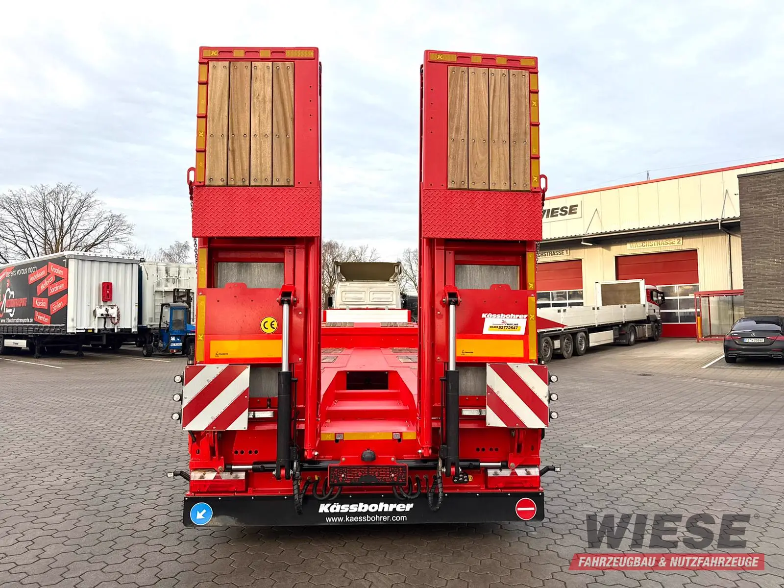 Kässbohrer K.SLA R 4 / 2N 18/40 Tieflader Radmulden tele